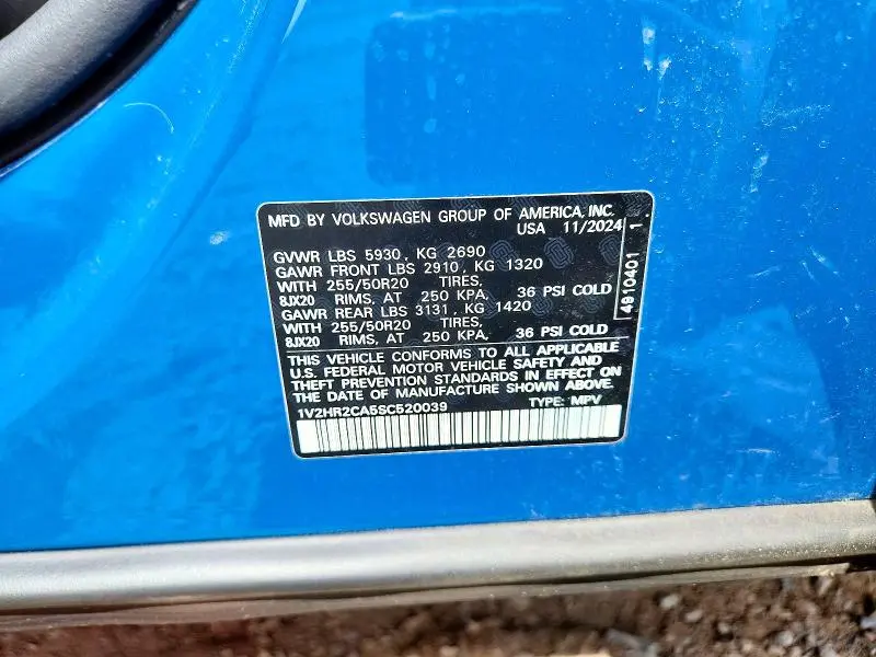 2025 VOLKSWAGEN ATLAS SE  