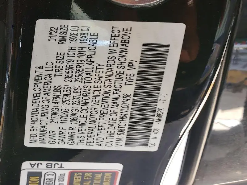 2022 ACURA RDX TECHNOLOGY  