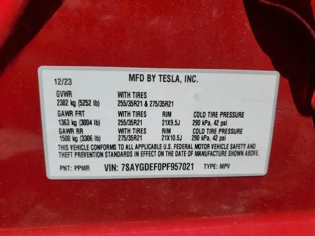 2023 TESLA MODEL Y 
