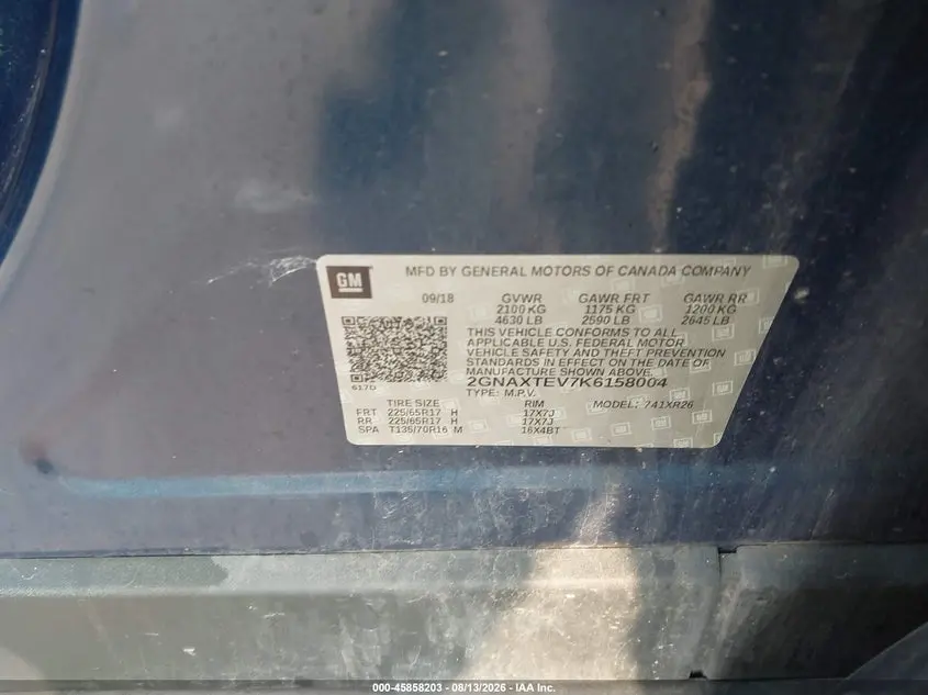 2019 CHEVROLET EQUINOX LT