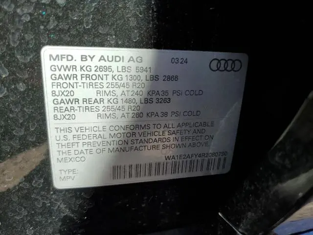 2024 AUDI Q5 E PREMIUM PLUS 55  