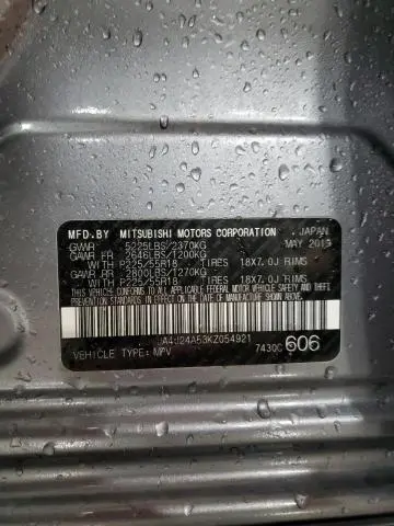 2019 MITSUBISHI OUTLANDER SEL