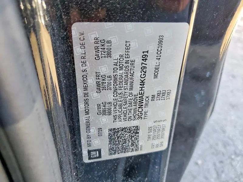 2019 CHEVROLET SILVERADO C1500  