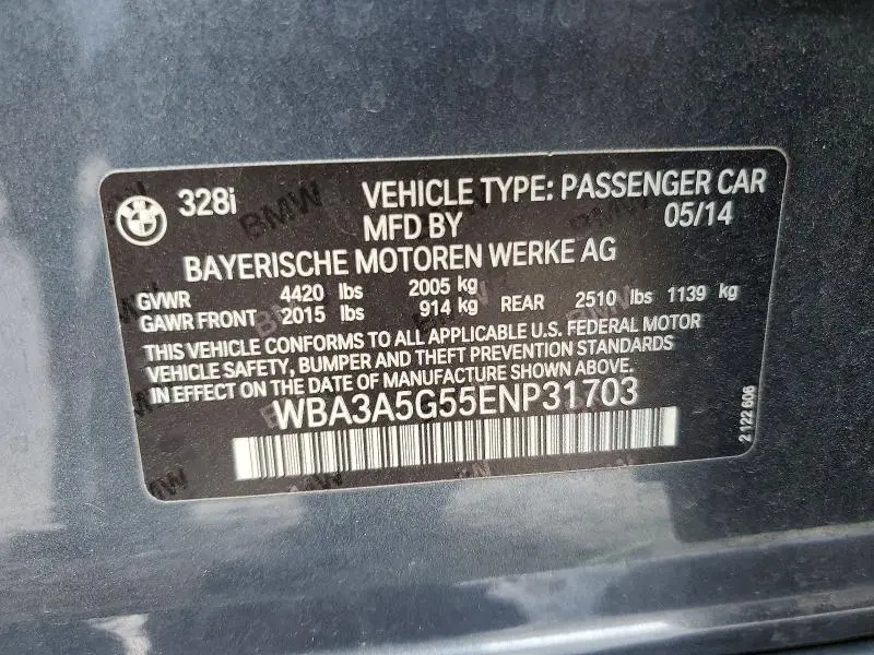 2014 BMW 328 I  
