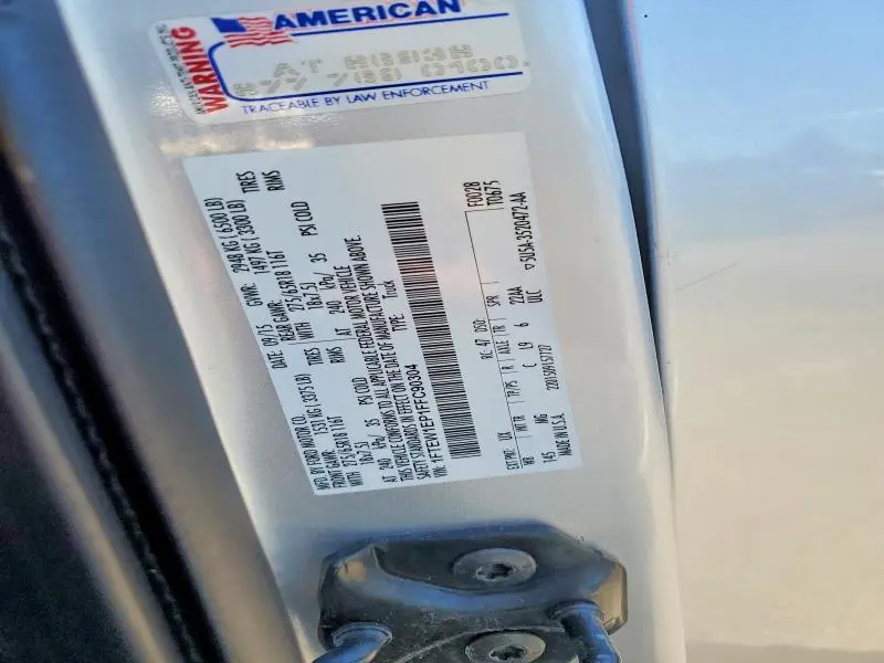 2015 FORD F150 SUPERCREW  