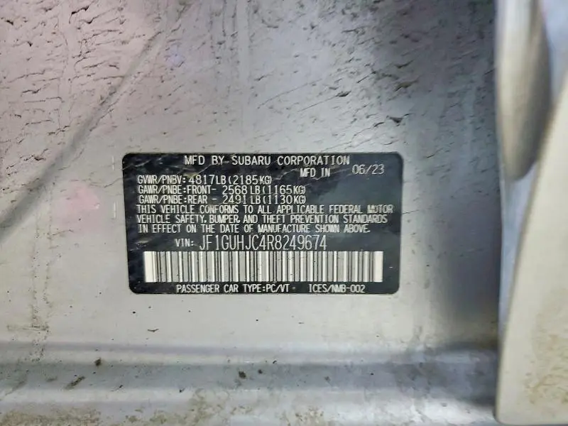 2024 SUBARU IMPREZA RS  