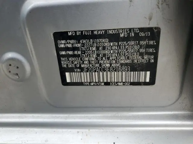 2014 SUBARU XV CROSSTREK 2.0 PREMIUM  