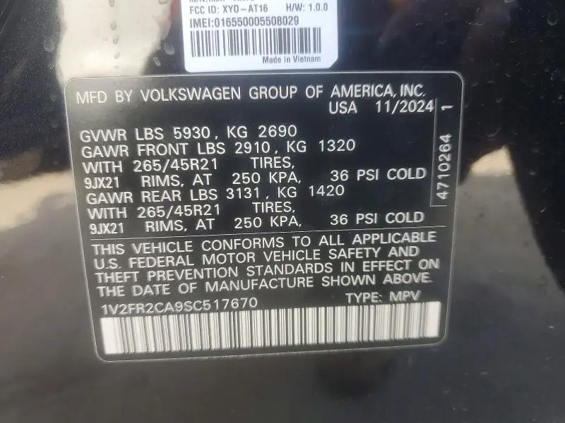 2025 VOLKSWAGEN ATLAS SEL PREMIUM R-LINE  