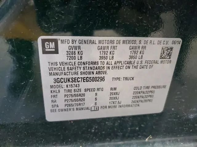 2014 CHEVROLET SILVERADO K1500 LTZ  