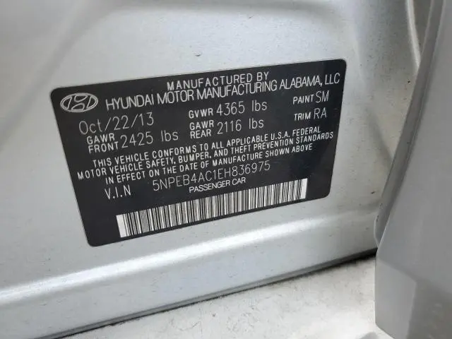 2014 HYUNDAI SONATA GLS  