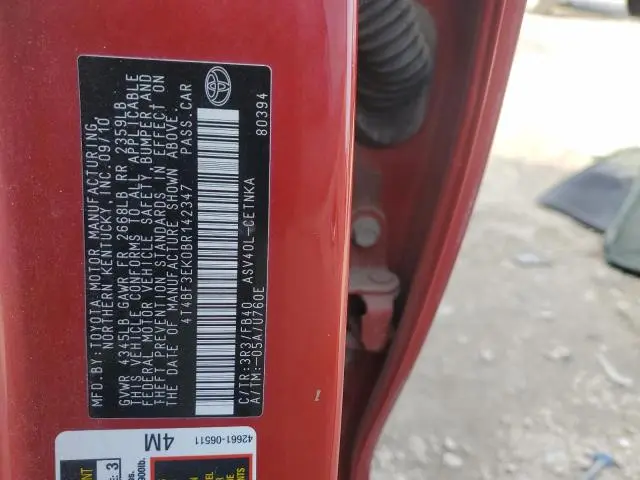 2011 TOYOTA CAMRY BASE  