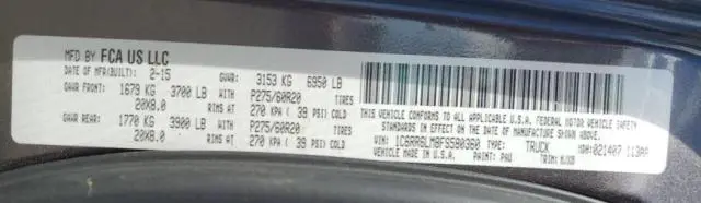 2015 RAM 1500 SLT  