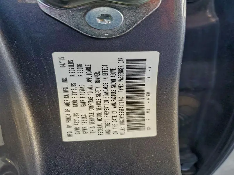 2015 HONDA ACCORD SPORT  