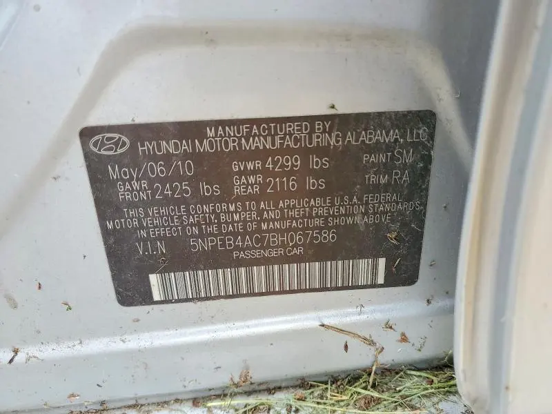 2011 HYUNDAI SONATA GLS  