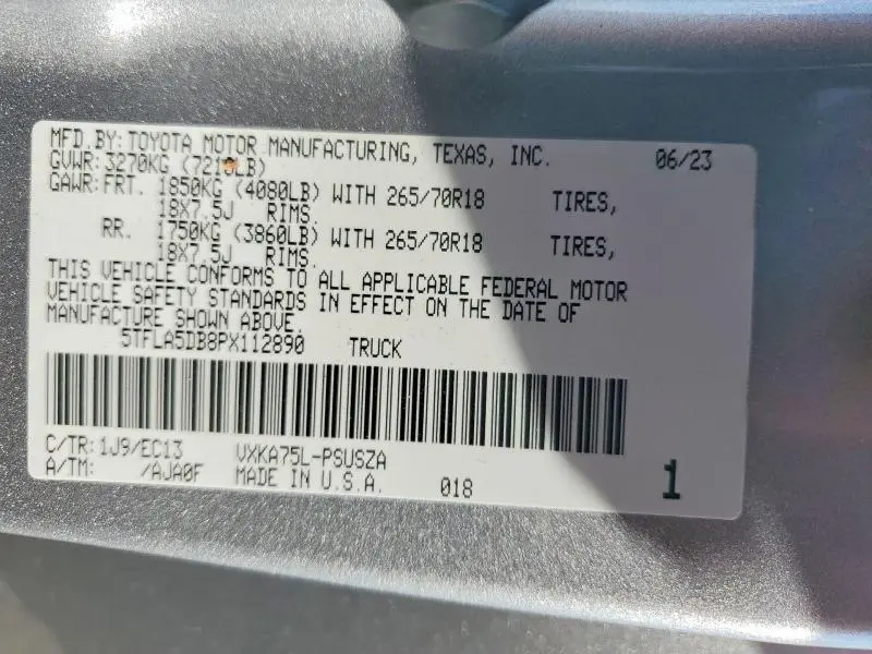 2023 TOYOTA TUNDRA SR5  