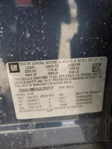 2018 GMC TERRAIN SLE