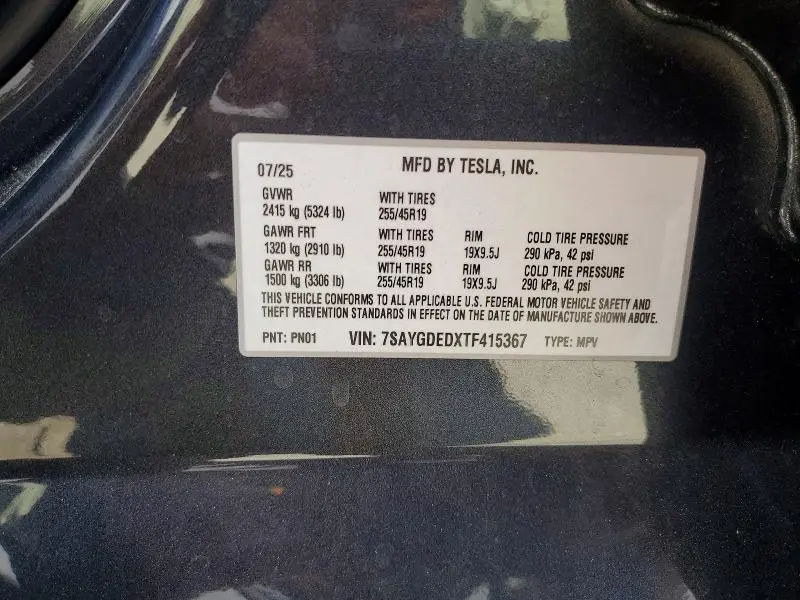 2026 TESLA MODEL Y   