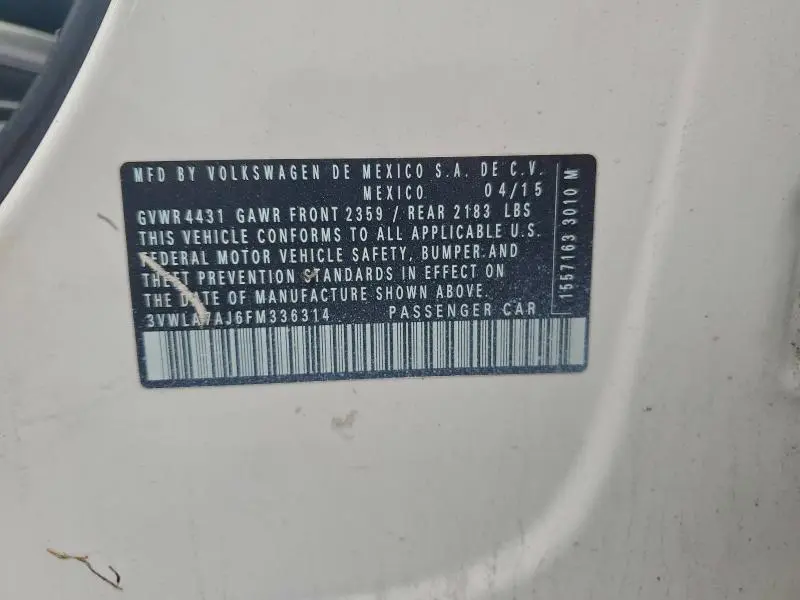 2015 VOLKSWAGEN JETTA TDI  