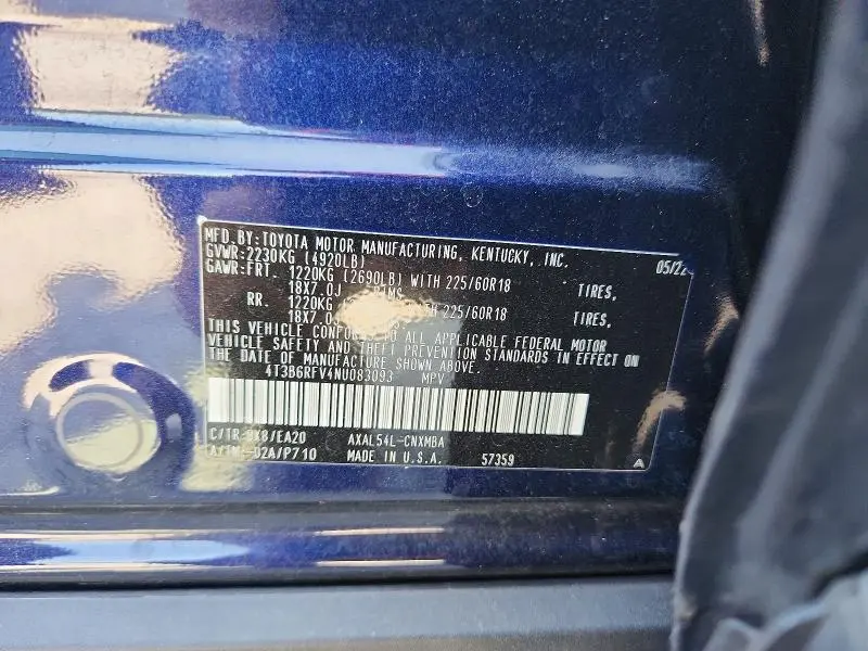 2022 TOYOTA RAV4 XLE PREMIUM  