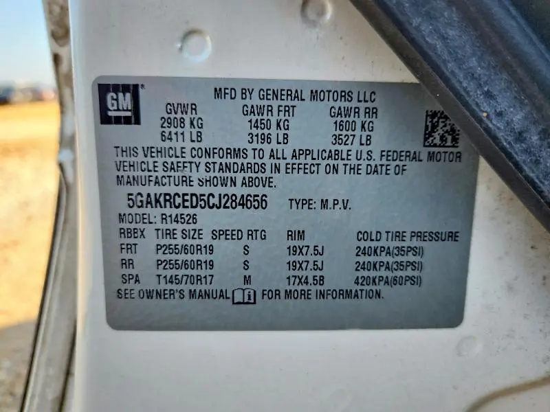 2012 BUICK ENCLAVE   