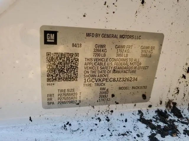 2018 CHEVROLET SILVERADO K1500 CUSTOM  