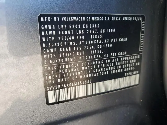 2020 VOLKSWAGEN TIGUAN SE  