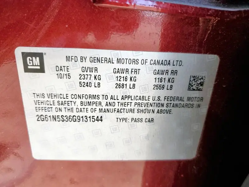 2016 CADILLAC XTS LUXURY COLLECTION  