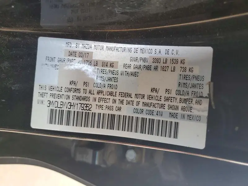 2017 TOYOTA YARIS IA BASE  