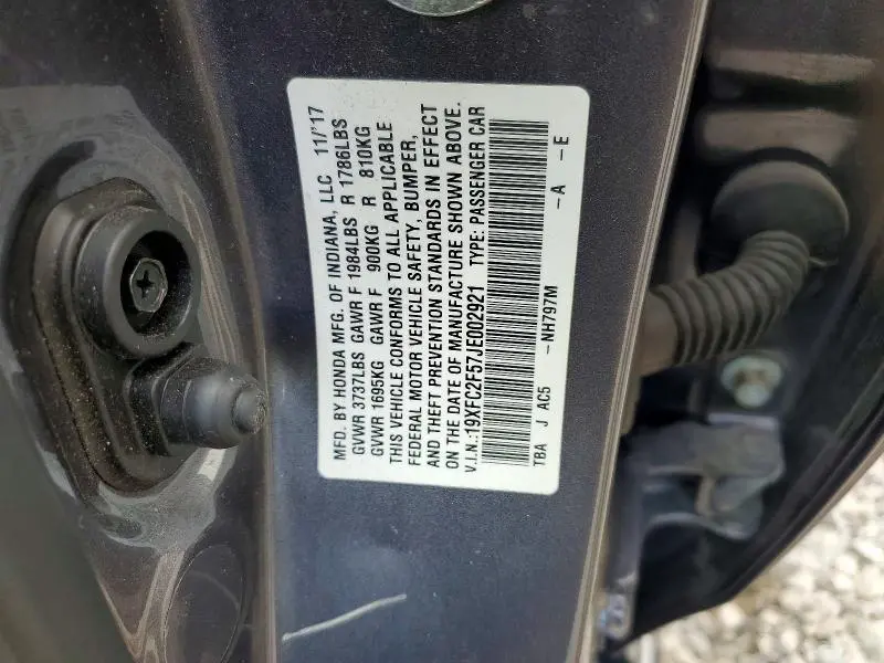 2018 HONDA CIVIC LX  