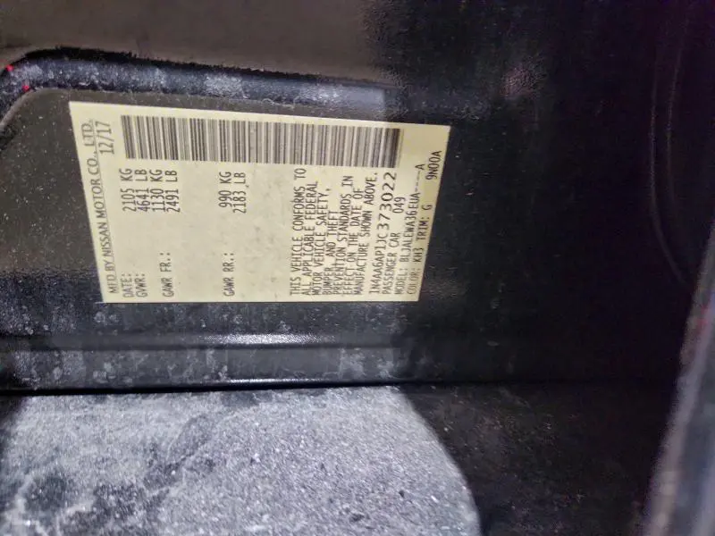 2018 NISSAN MAXIMA 3.5S  