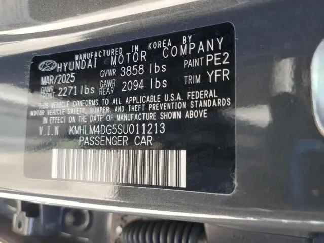 2025 HYUNDAI ELANTRA SEL SPORT  