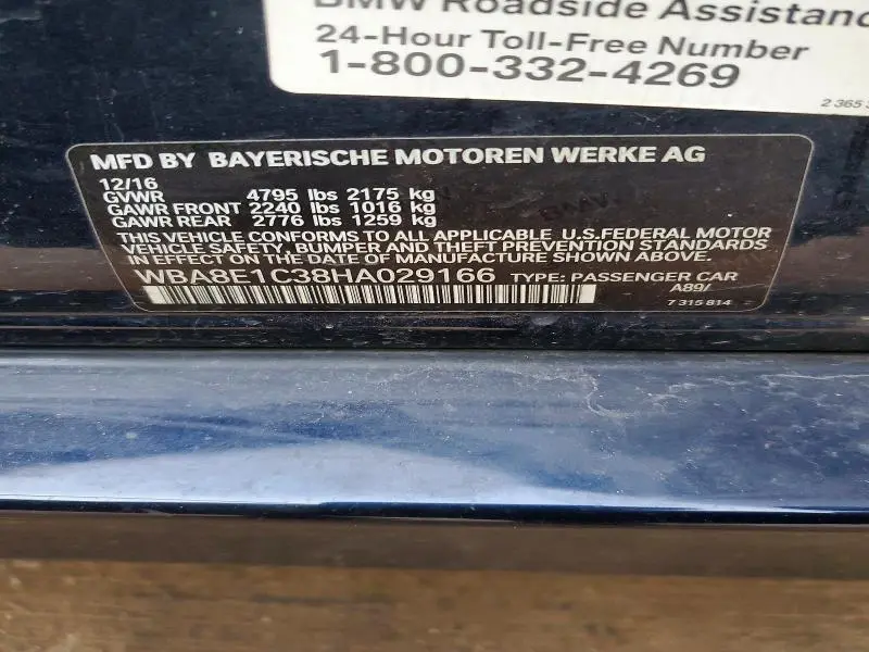 2017 BMW 330E   