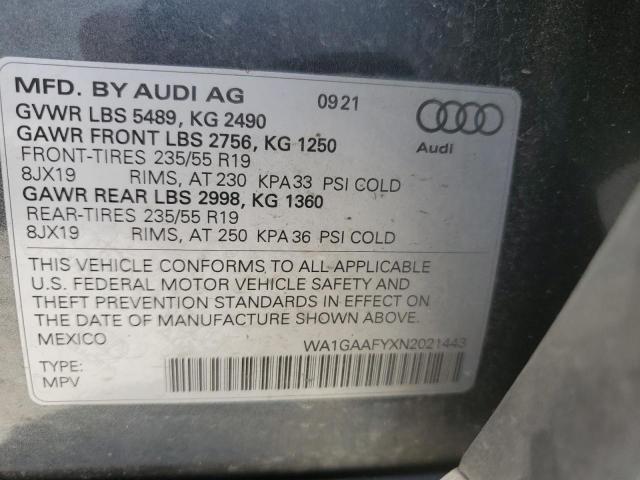 2022 AUDI Q5 PREMIUM 45