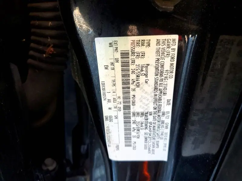 2012 FORD FOCUS SE  