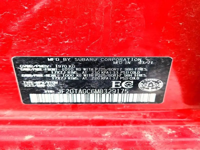 2021 SUBARU CROSSTREK PREMIUM  