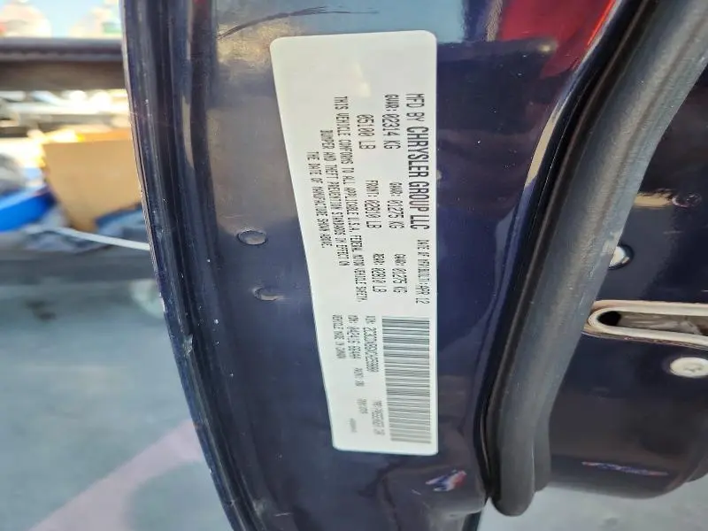 2012 DODGE CHARGER SE  