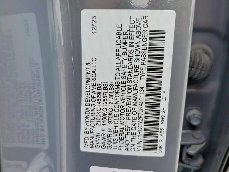 2024 HONDA ACCORD HYBRID SPORT-L  