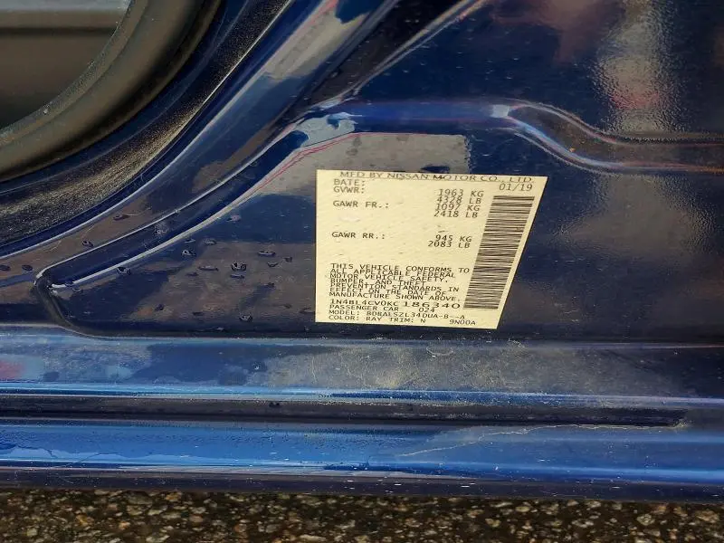 2019 NISSAN ALTIMA SR  
