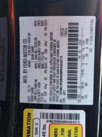 2021 FORD BRONCO SPORT BIG BEND  