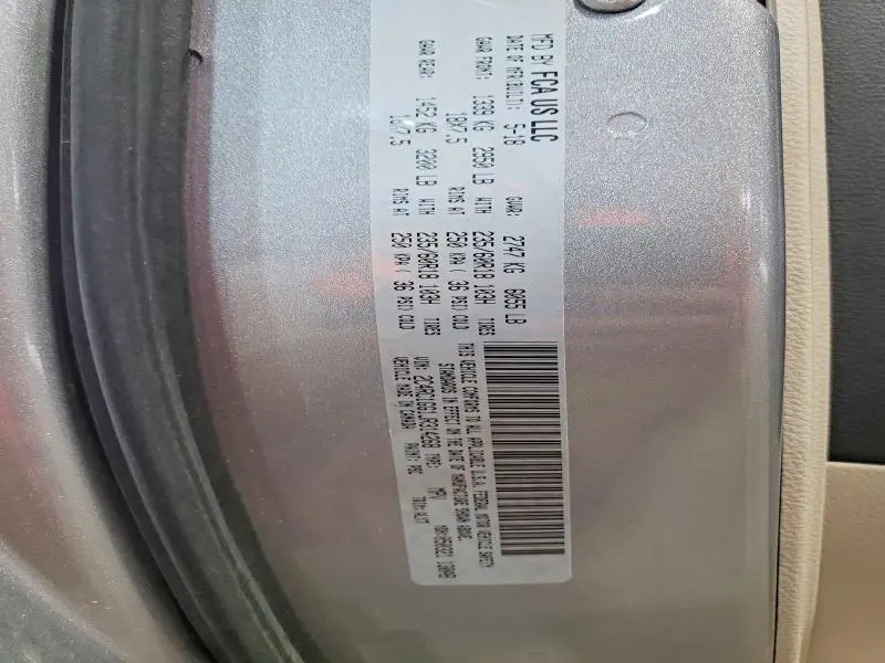 2018 CHRYSLER PACIFICA LIMITED  