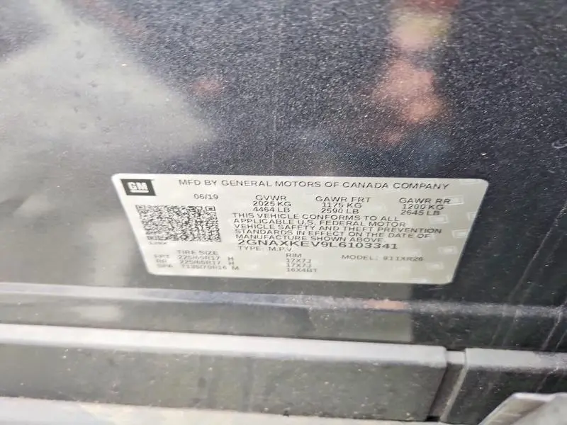 2020 CHEVROLET EQUINOX LT  