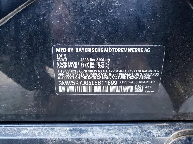 2020 BMW 330XI   
