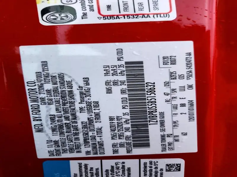 2011 FORD MUSTANG SHELBY GT500  