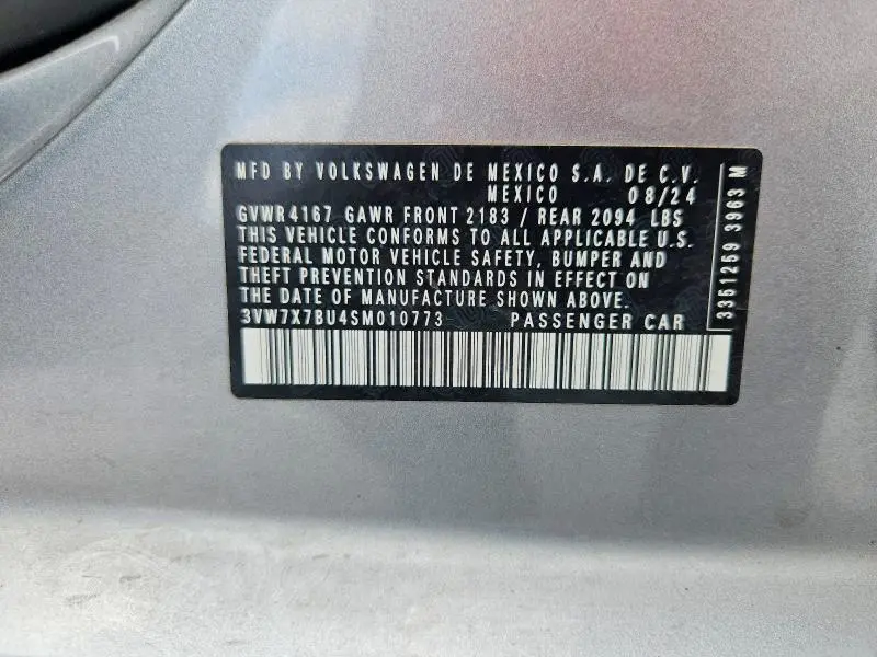 2025 VOLKSWAGEN JETTA SE  