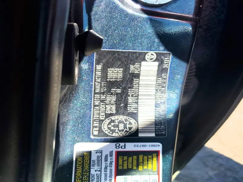 2012 TOYOTA CAMRY L  