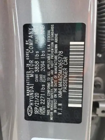 2021 HYUNDAI ELANTRA SEL  