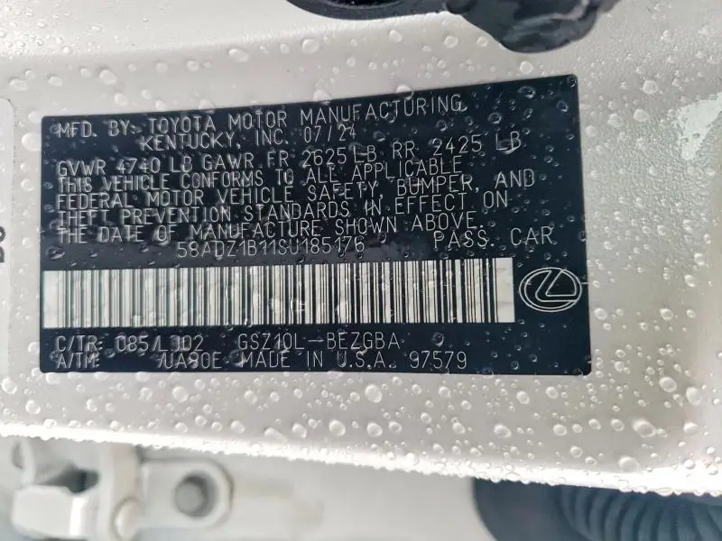 2025 LEXUS ES 350 BASE  
