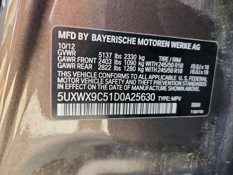 2013 BMW X3 XDRIVE28I  