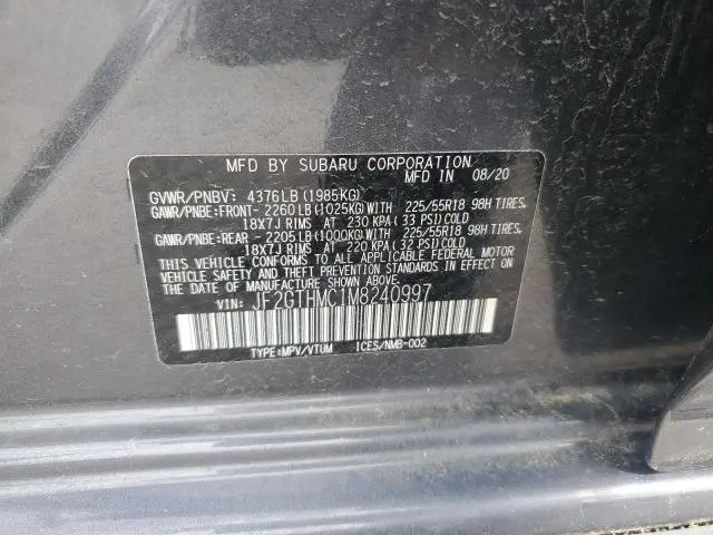 2021 SUBARU CROSSTREK LIMITED