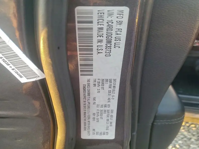 2021 DODGE DURANGO GT  